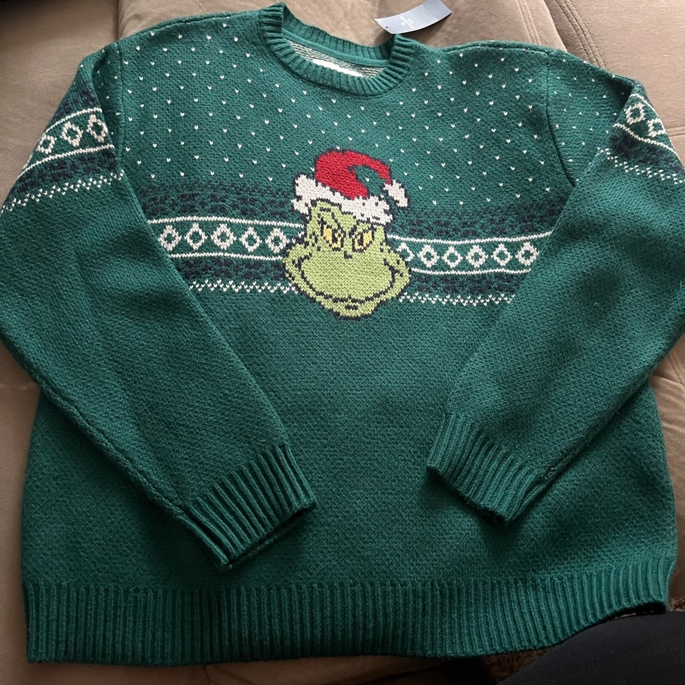 Abercrombie Kids Festive Green Sweater